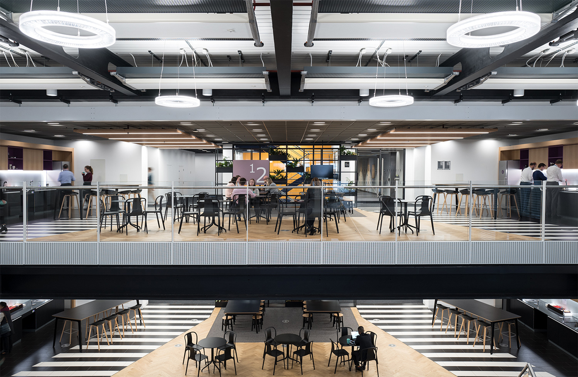 financial building exterior, modern office interior, regulatory institution