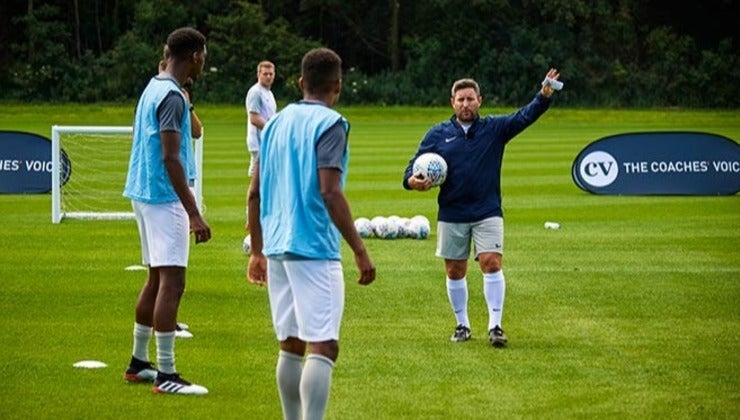 sports coaching training session