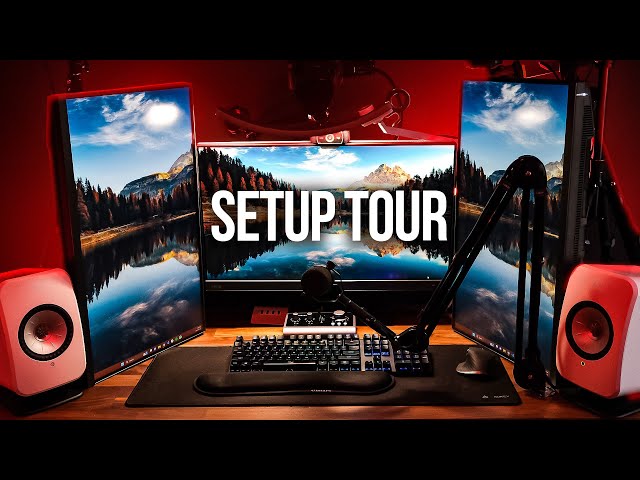 modern office coding setup, computers, developers working