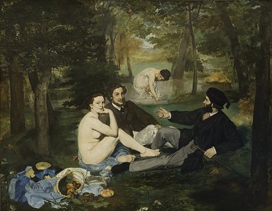 manet painting outdoor picnic