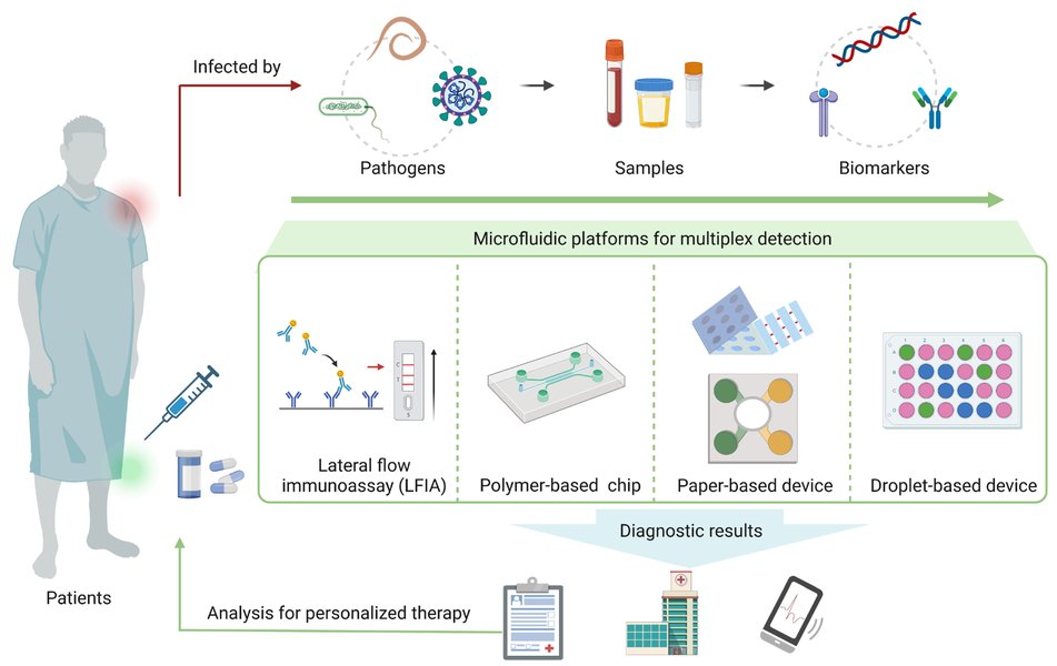 Multiplex detection on a microfluidic platform