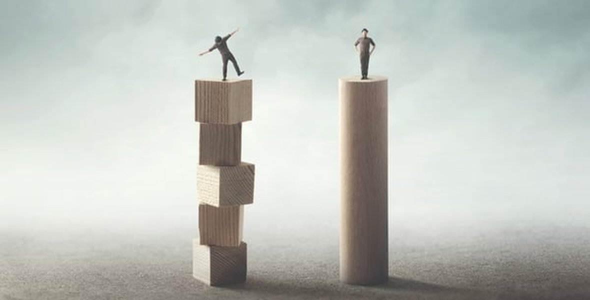 Image representing job stability with a stable base