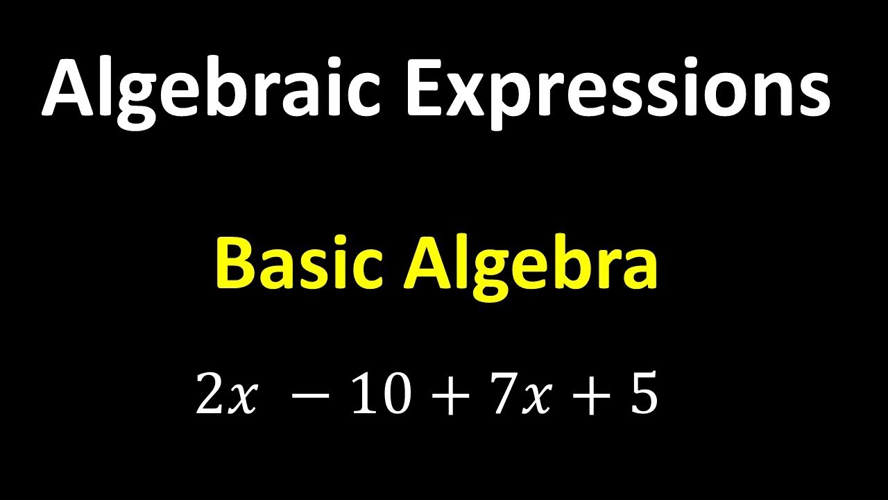 algebraic expressions