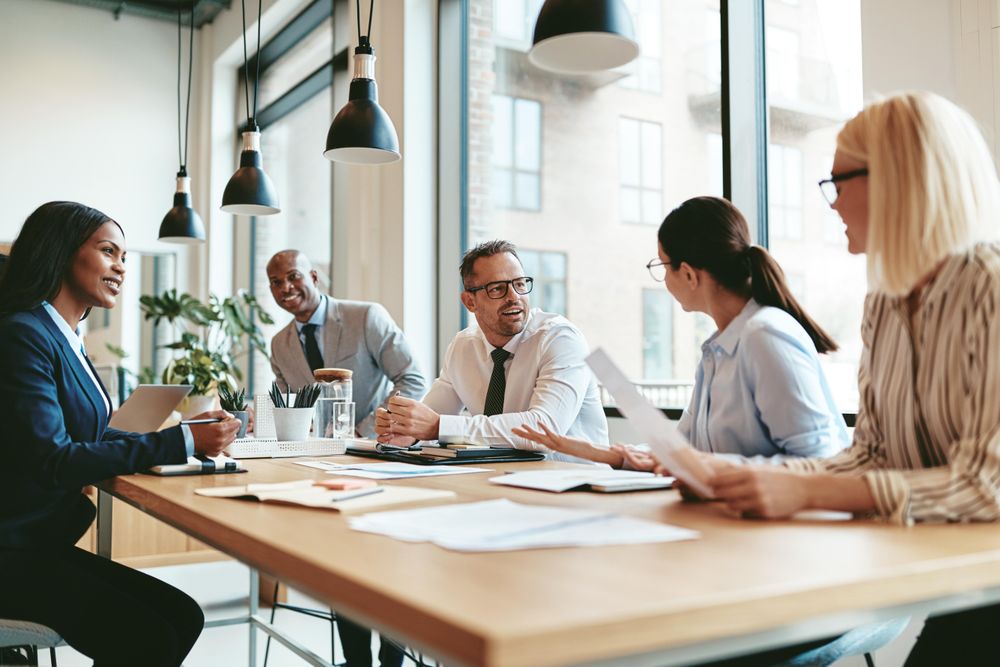 business people working