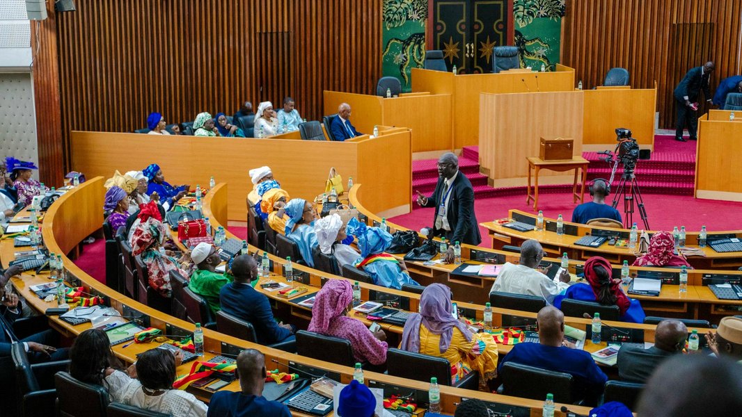 political meeting in senegal