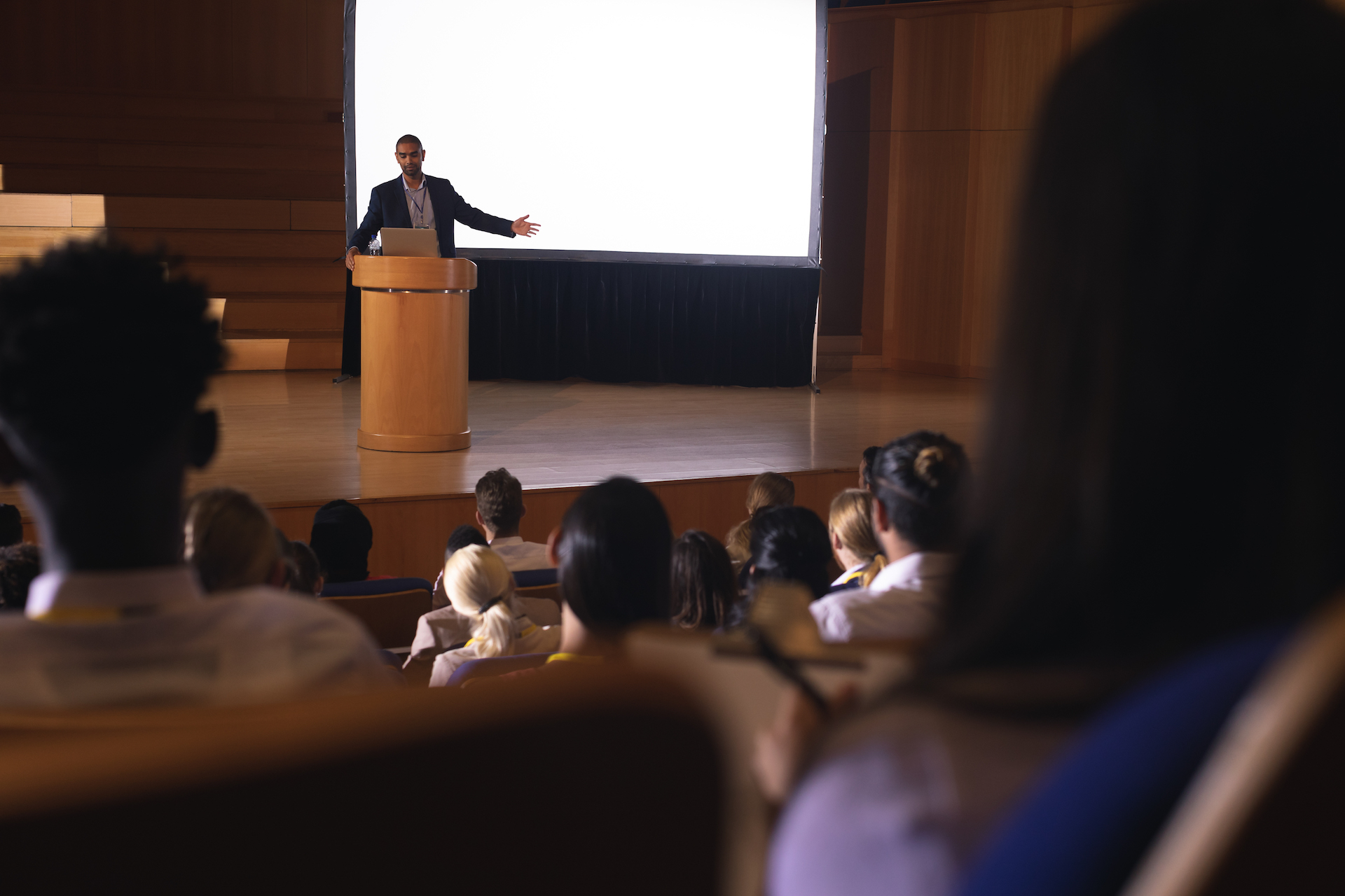 public speaking podium communication