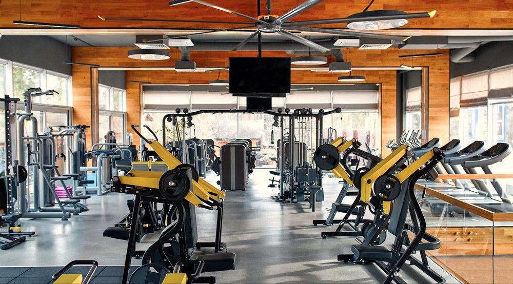 modern building fitness center or energy storage facility