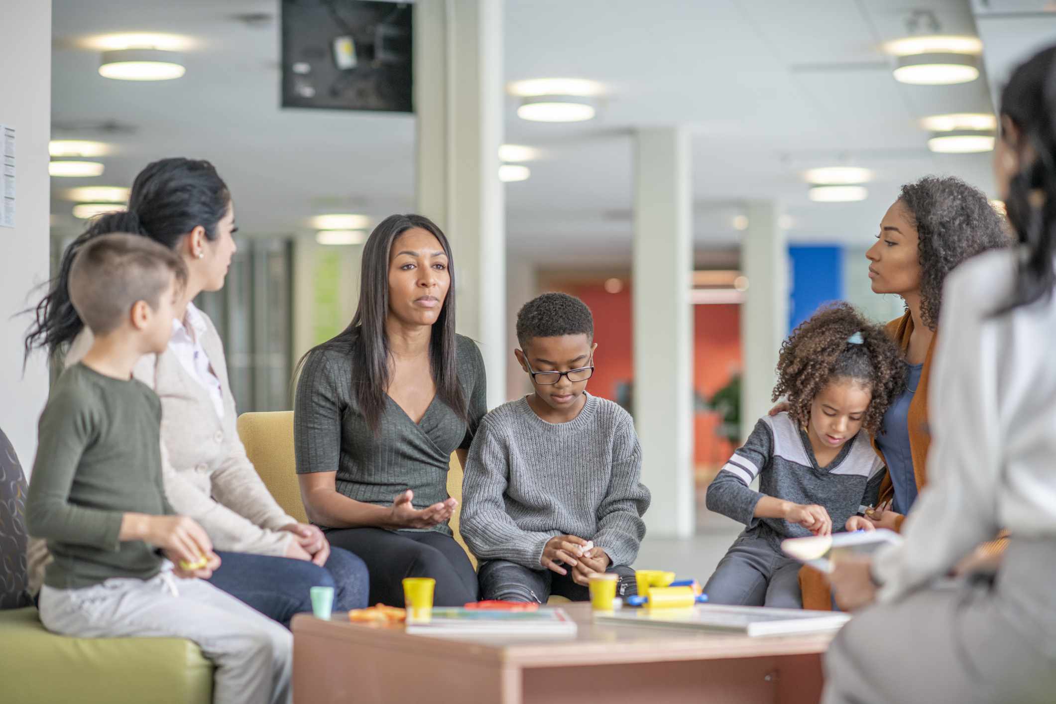 family therapy children classroom