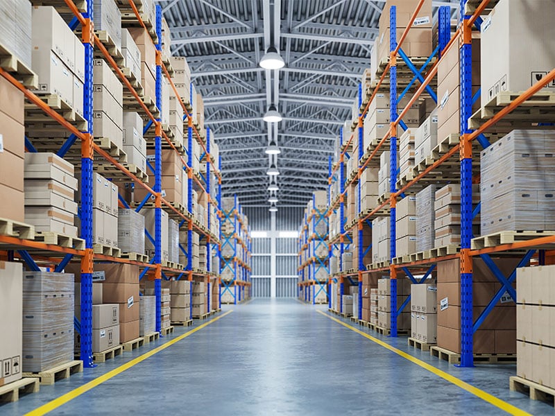 warehouse inventory, shipping, business logistics