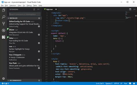 How To Integrate ESLint with Vue.js and Vetur in Visual Studio Code ...