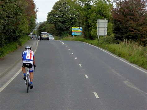 cyclist training on road