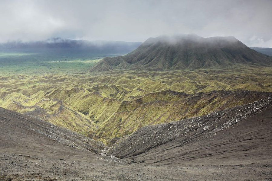 Ambrym Island, a volcanic island with visible volcanic activity