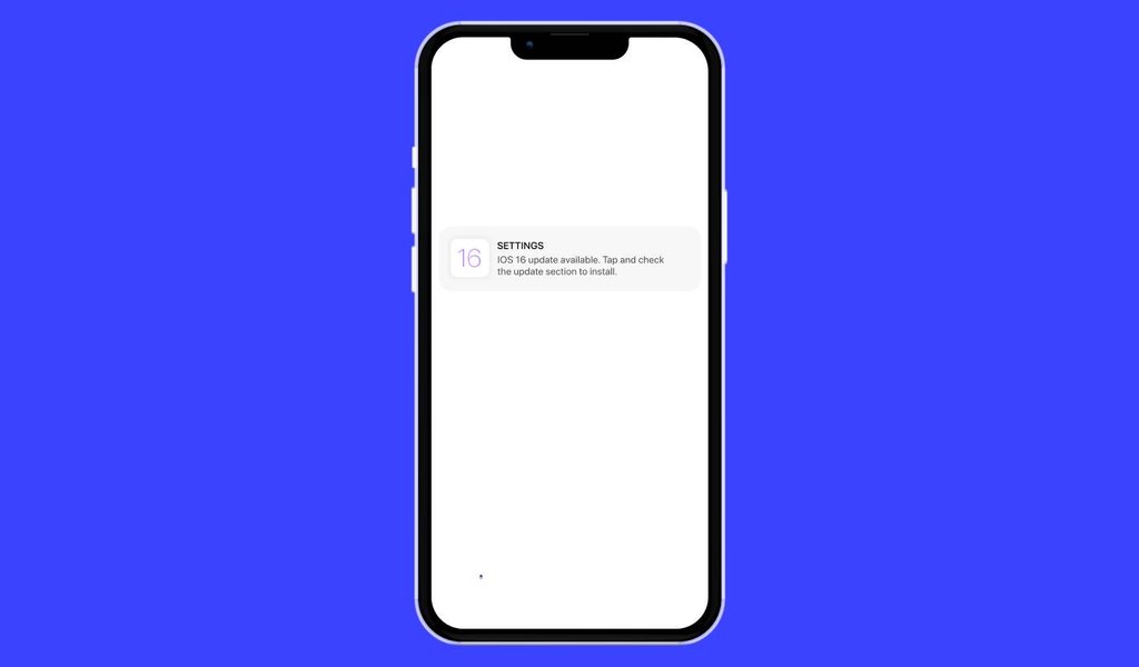 Example of an iOS push notification alert