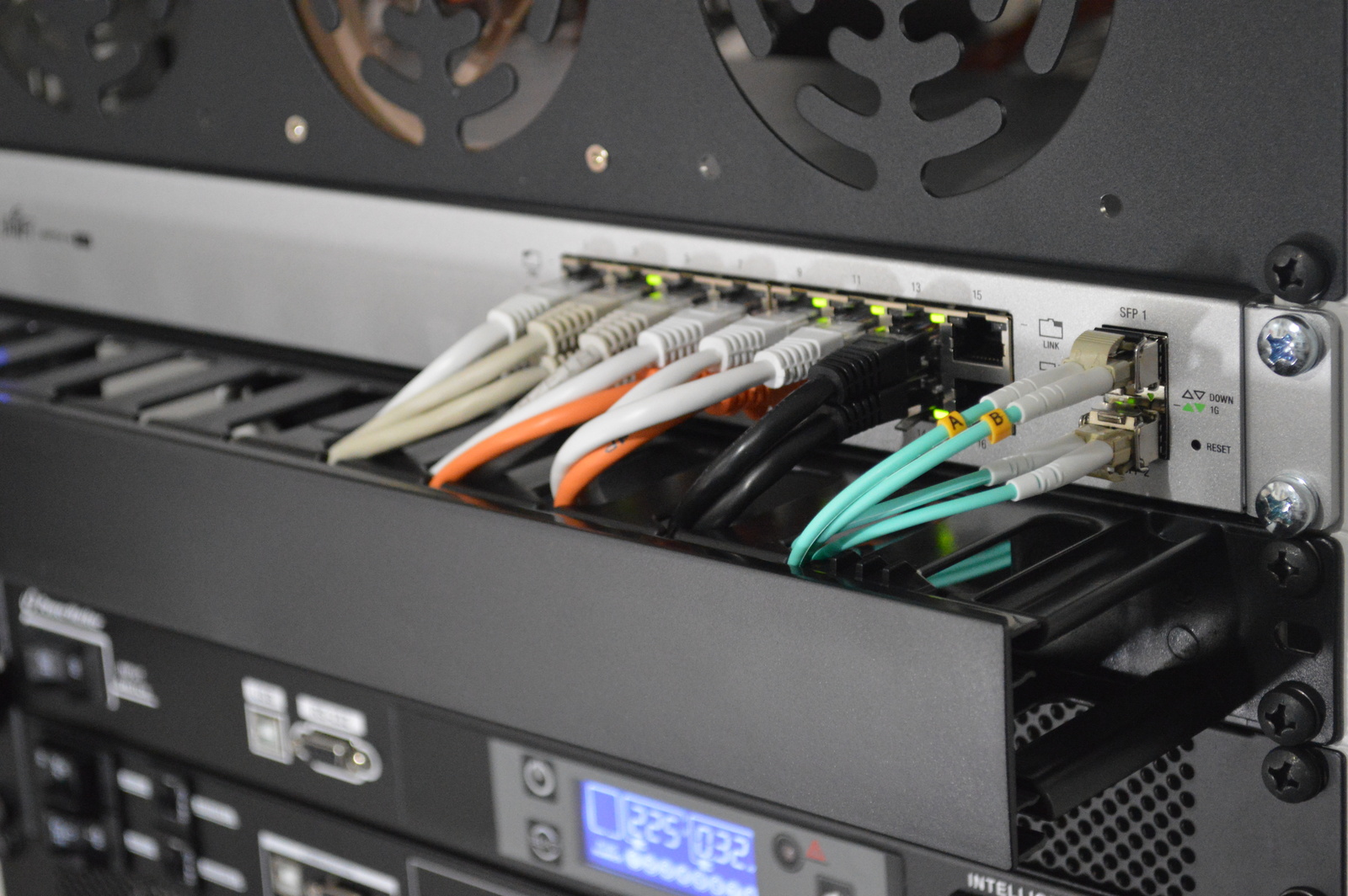 computer server room reset buttons