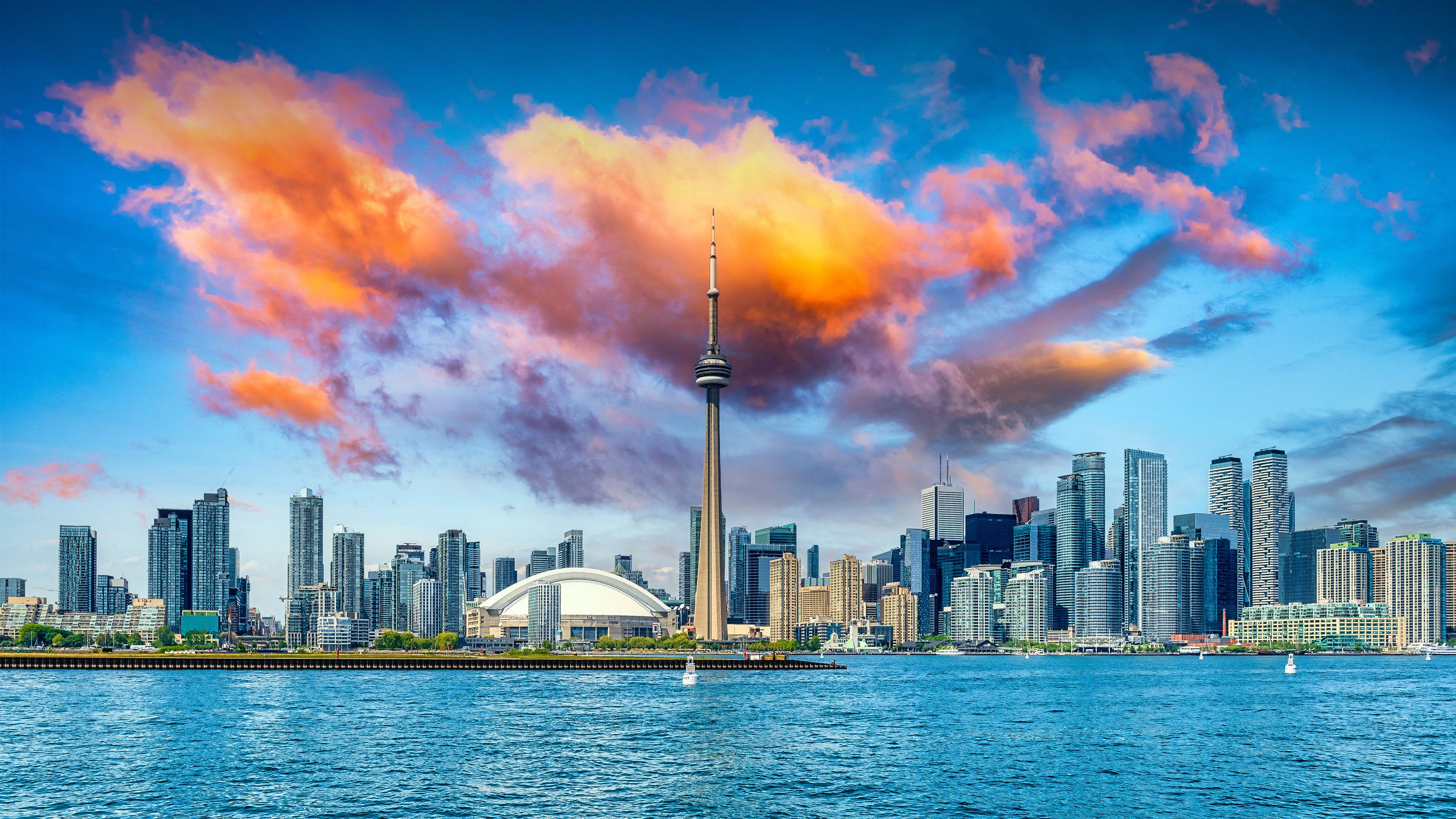 toronto skyline lake ontario
