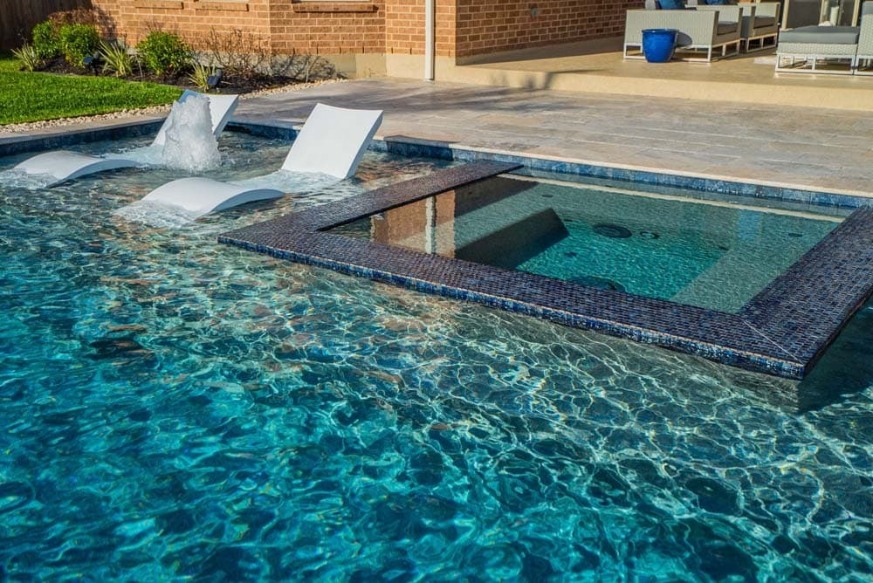luxurious spa pool