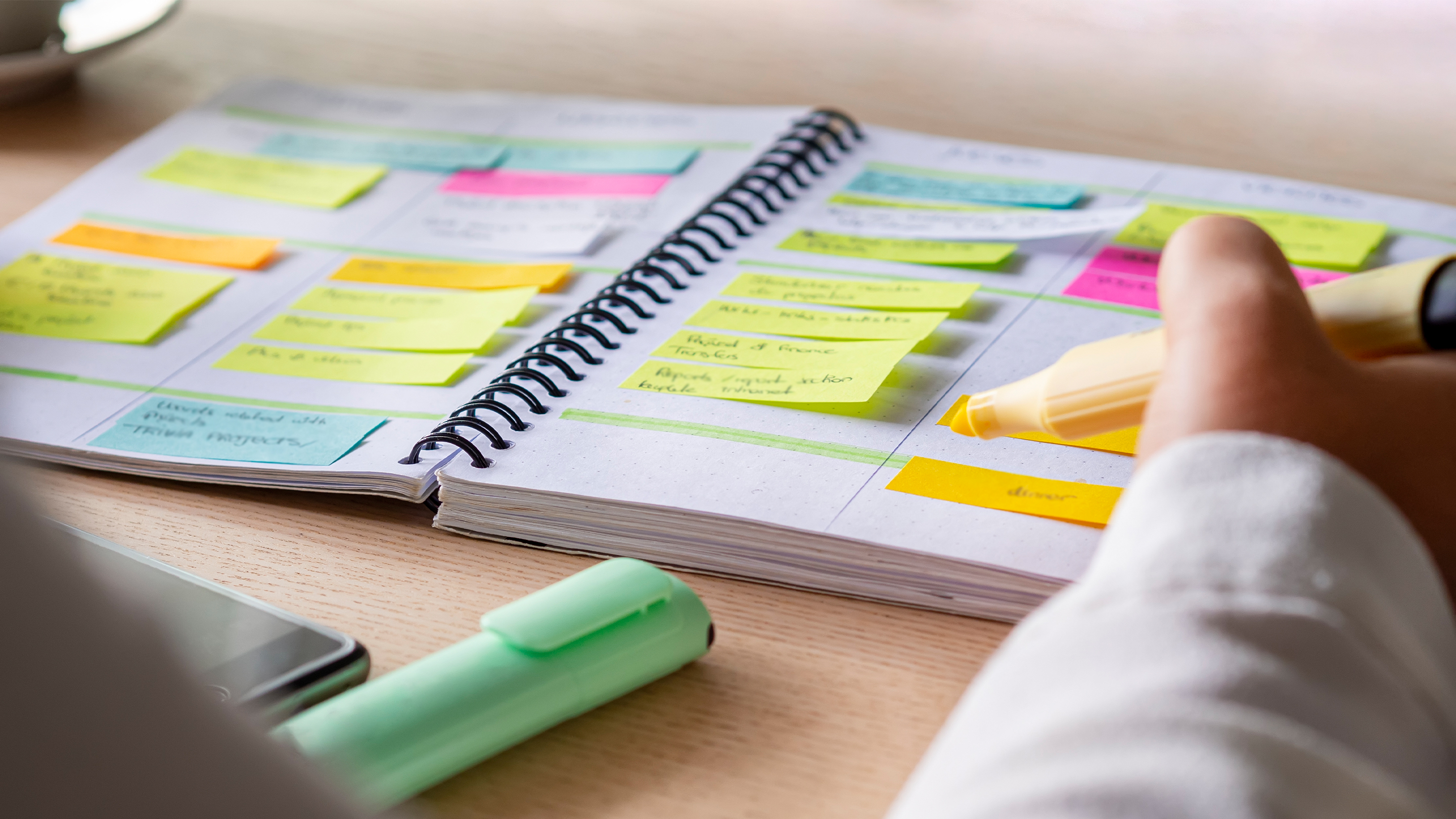 students using planners
