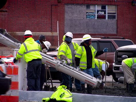 professional concrete worksite