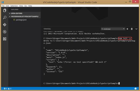 nodejs typescript backend setup