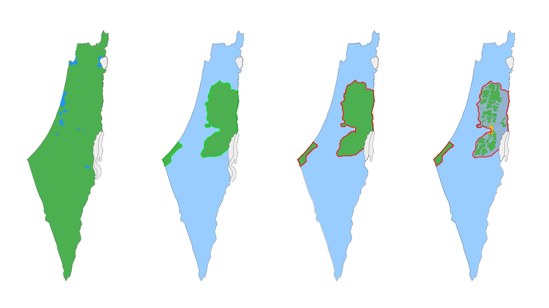 historical map of israel palestine conflict