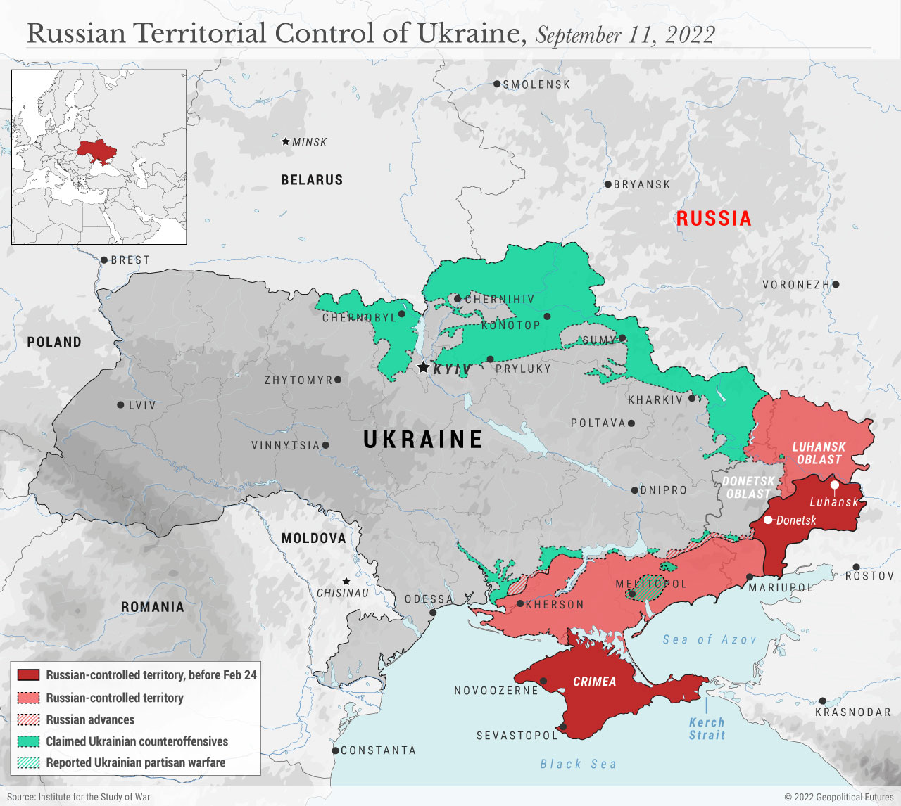 Ukraine conflict geopolitical maps