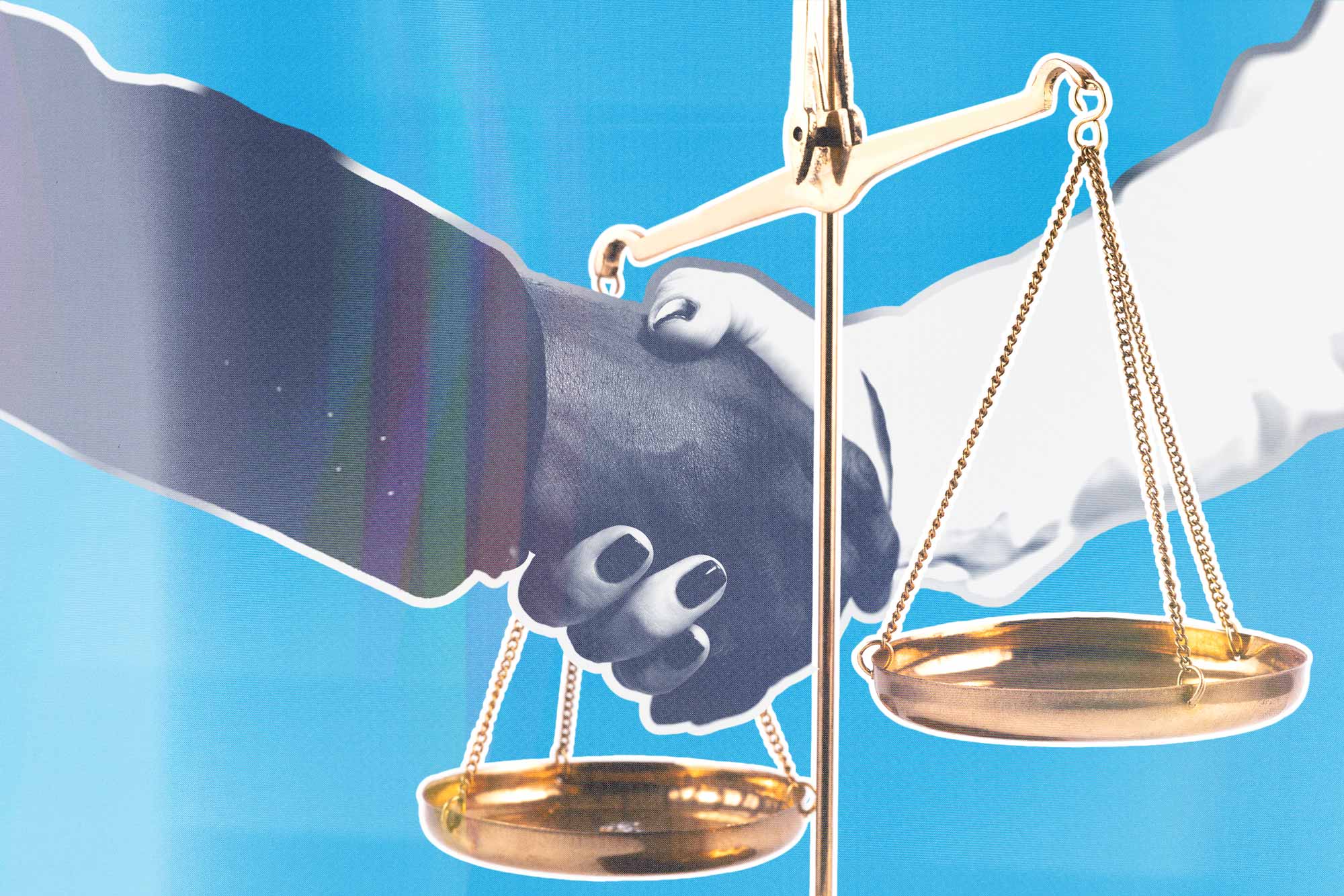 legal scale and handshake