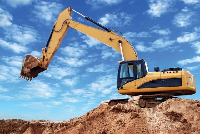 construction site modern machinery