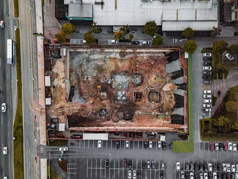construction site overview