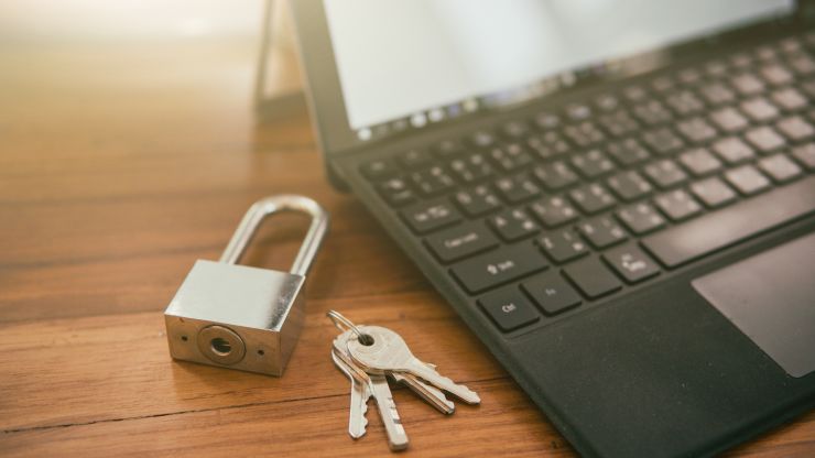 financial documents and security keys