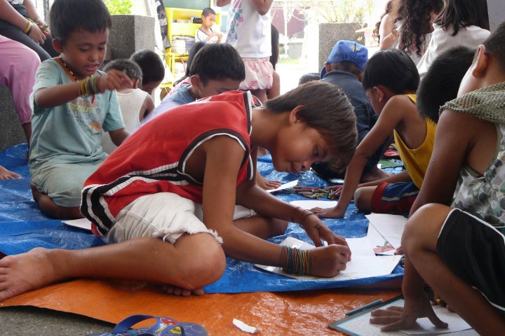 Filipino youth urban street scene