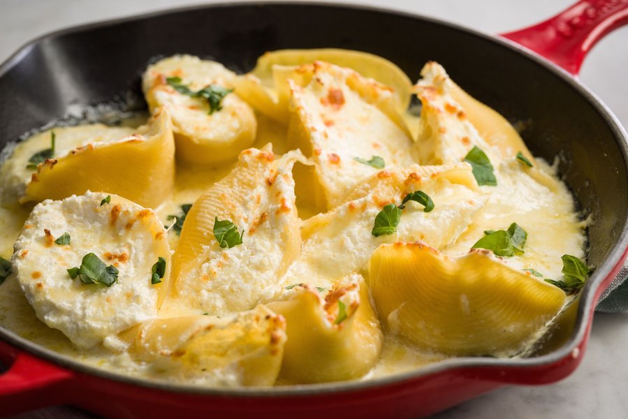 Four Cheese Stuffed Shells