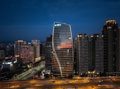 multinational corporations building urban skyline