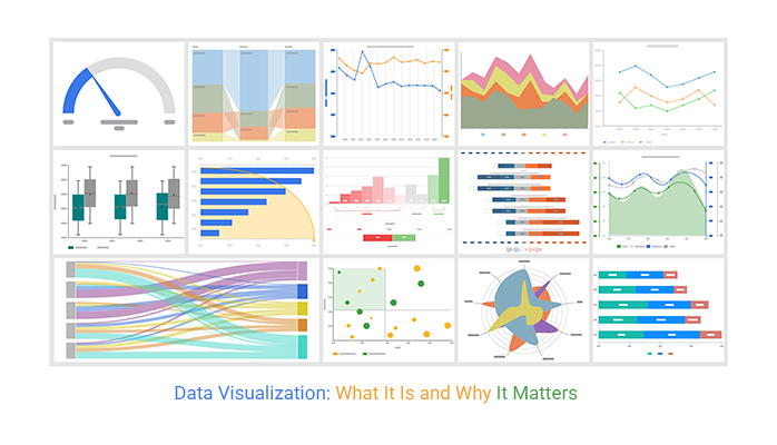 statistical charts data visualizations real objects