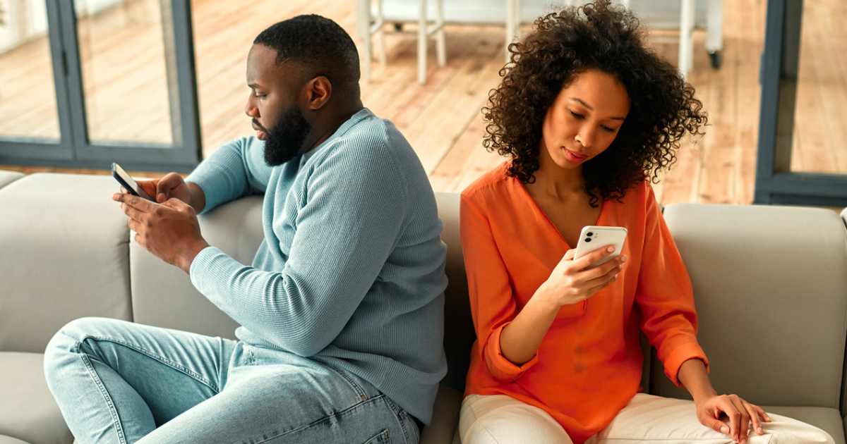 futuristic technology couple interaction