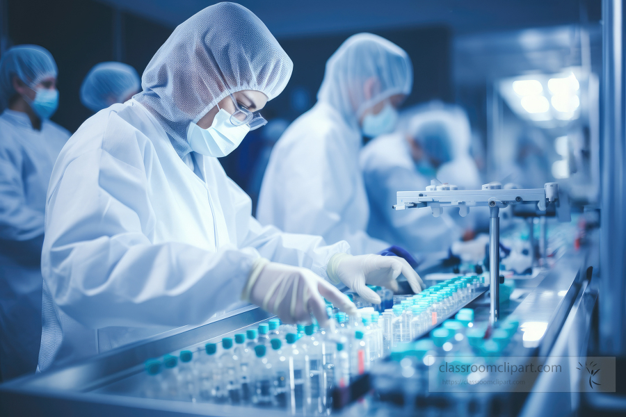 scenic view of health research laboratory equipment