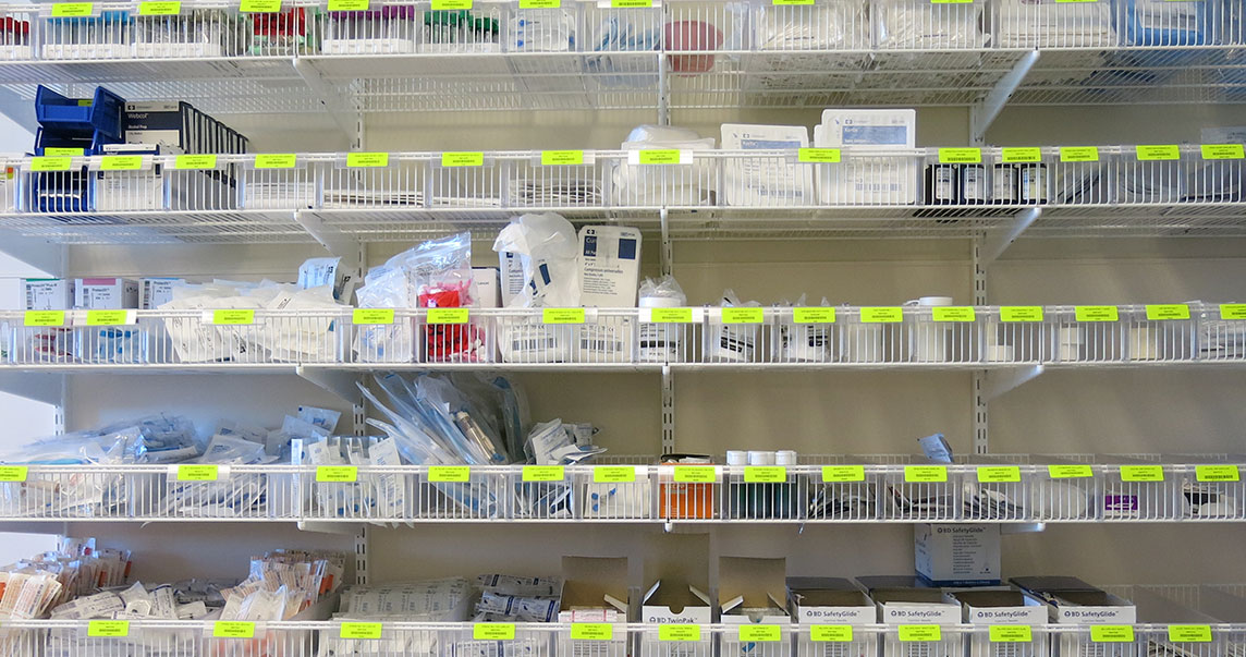 pharmacy technician equipment shelves