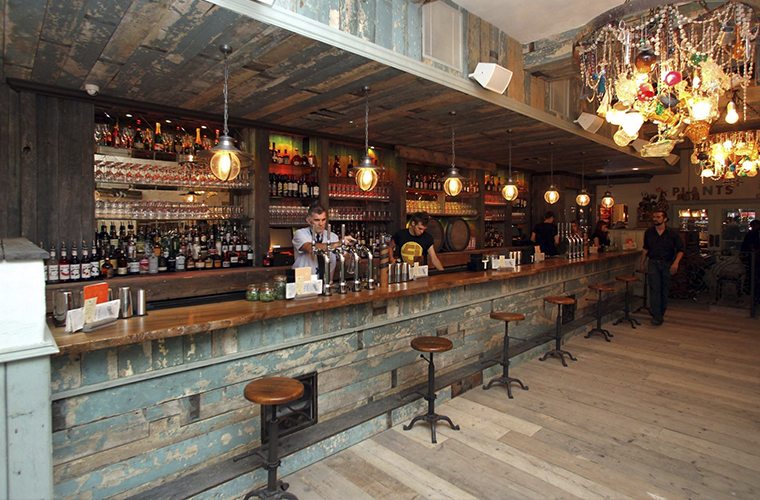 rustic pub interior