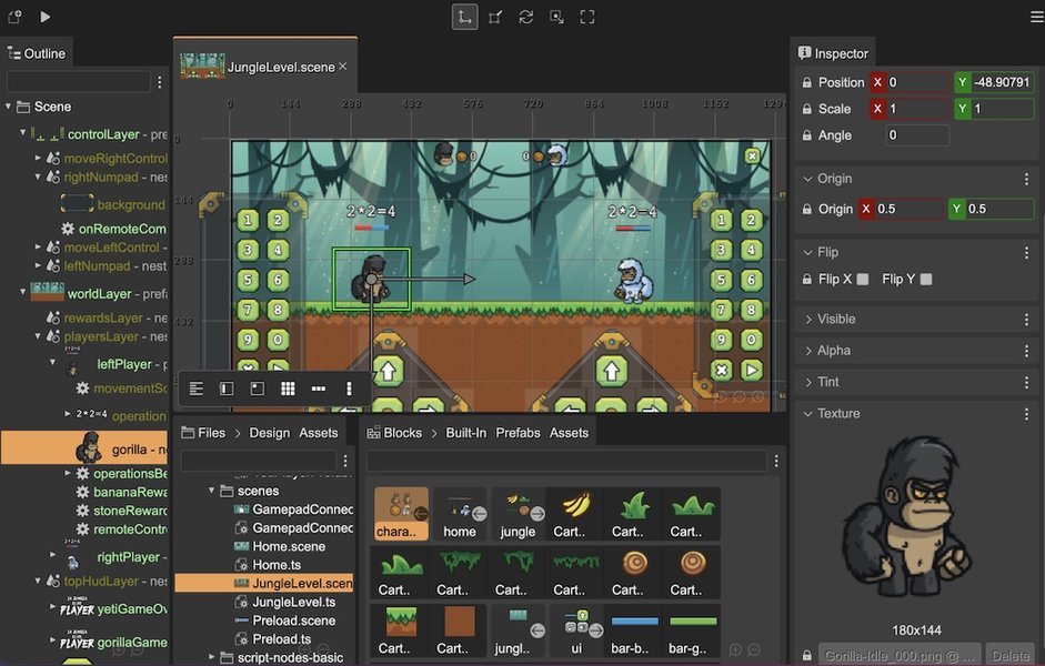 Phaser Editor 2D 截图
