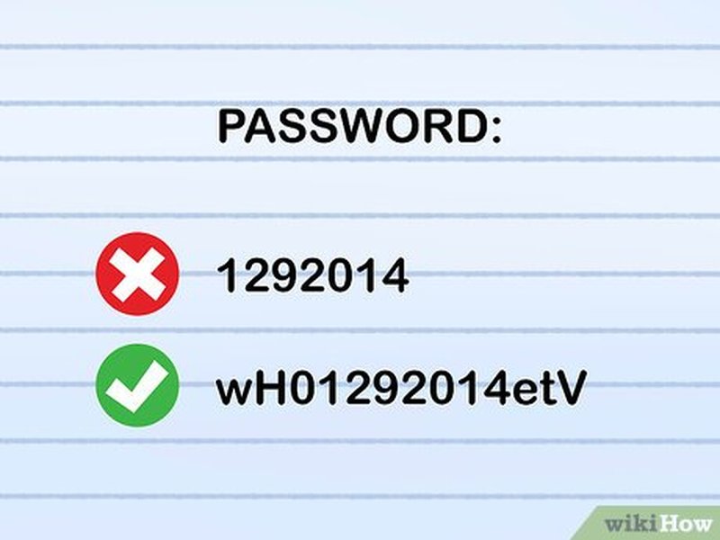 Example of a password using mixed character types
