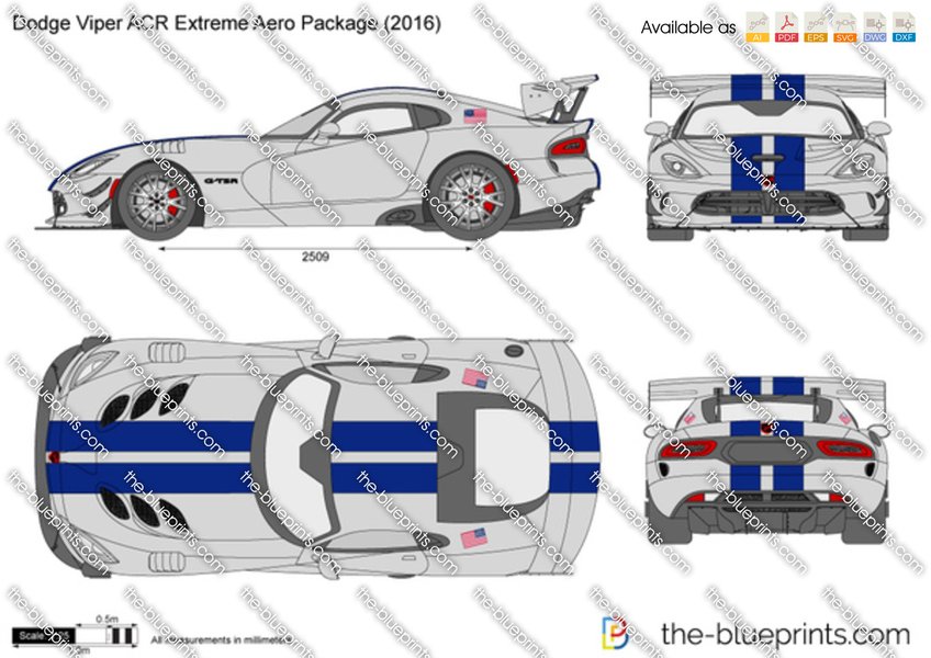 Dodge Viper ACR Extreme Aero Package Blueprint