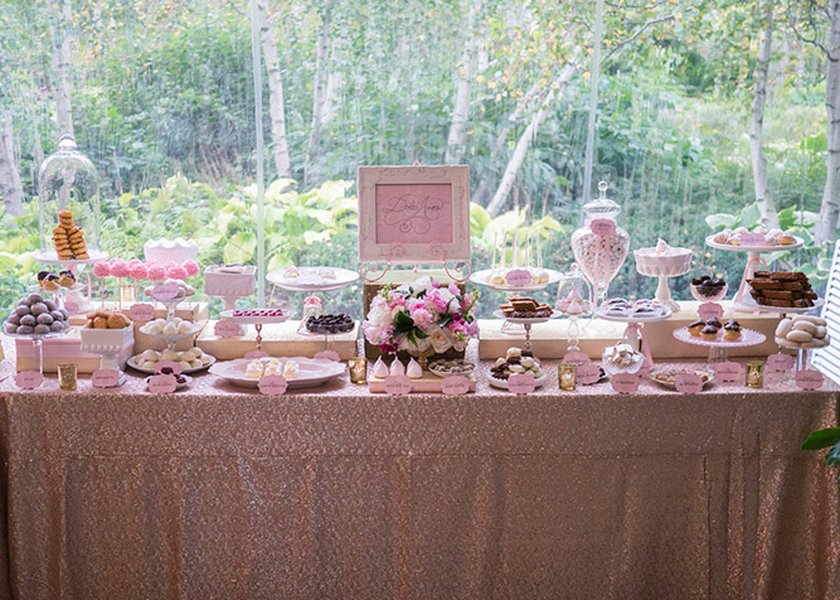 Mesa de chuches para boda