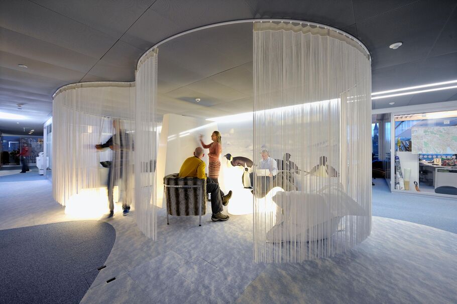 creative workplace scene