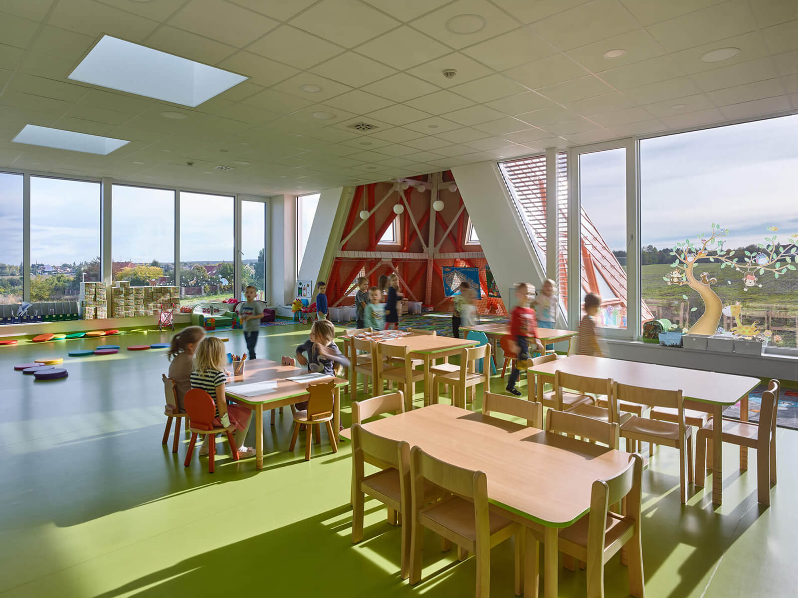 innovative educational classroom scenery
