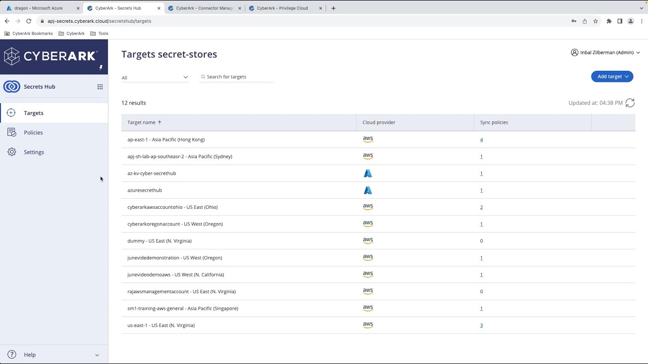 cyberark azure key vault migration