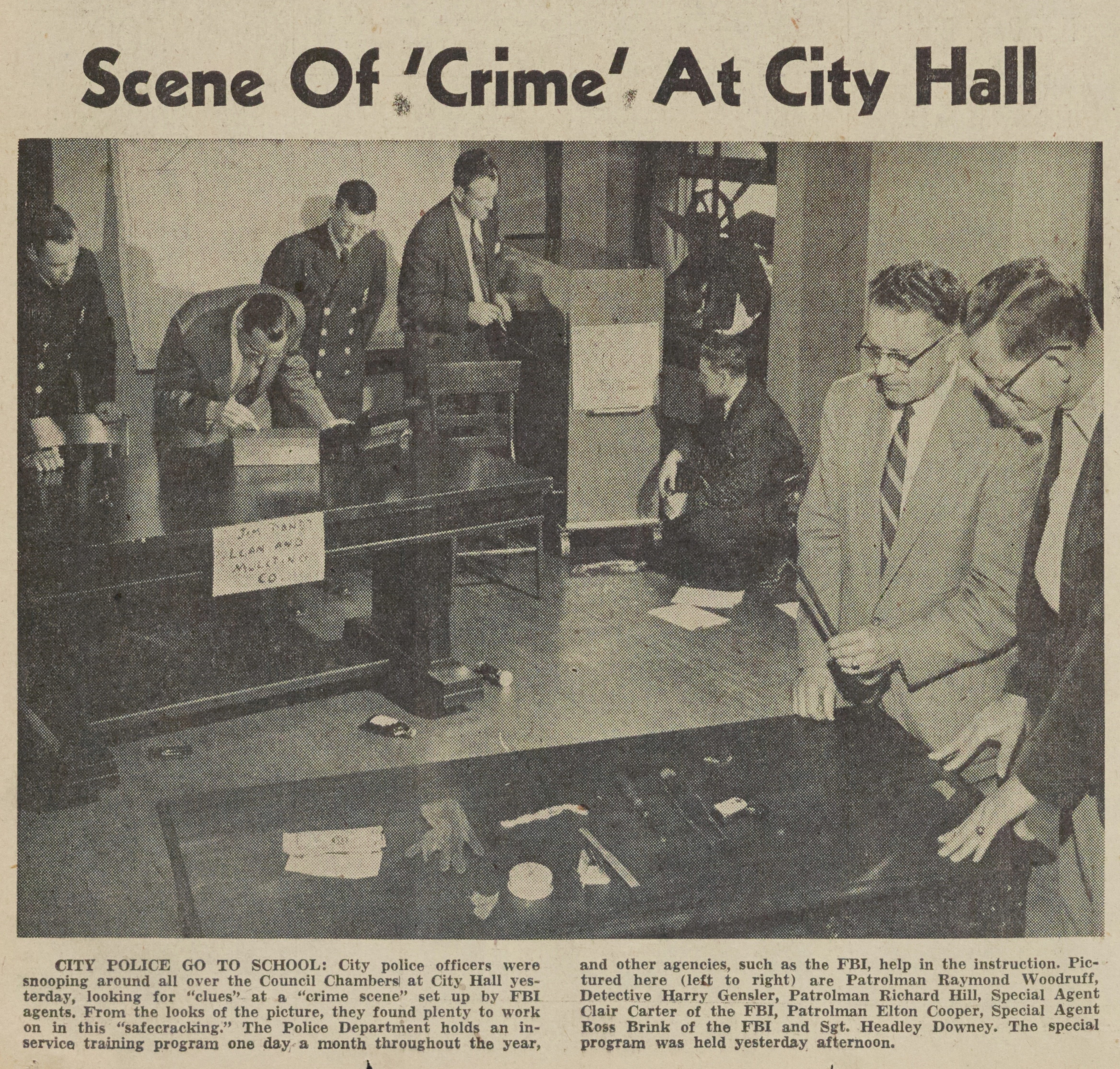 urban crime scene educational setting