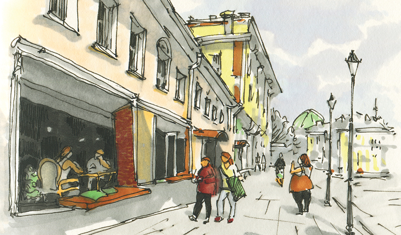 youth urban scene