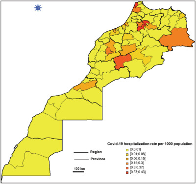 scenic view of hospitals and economic districts in Morocco