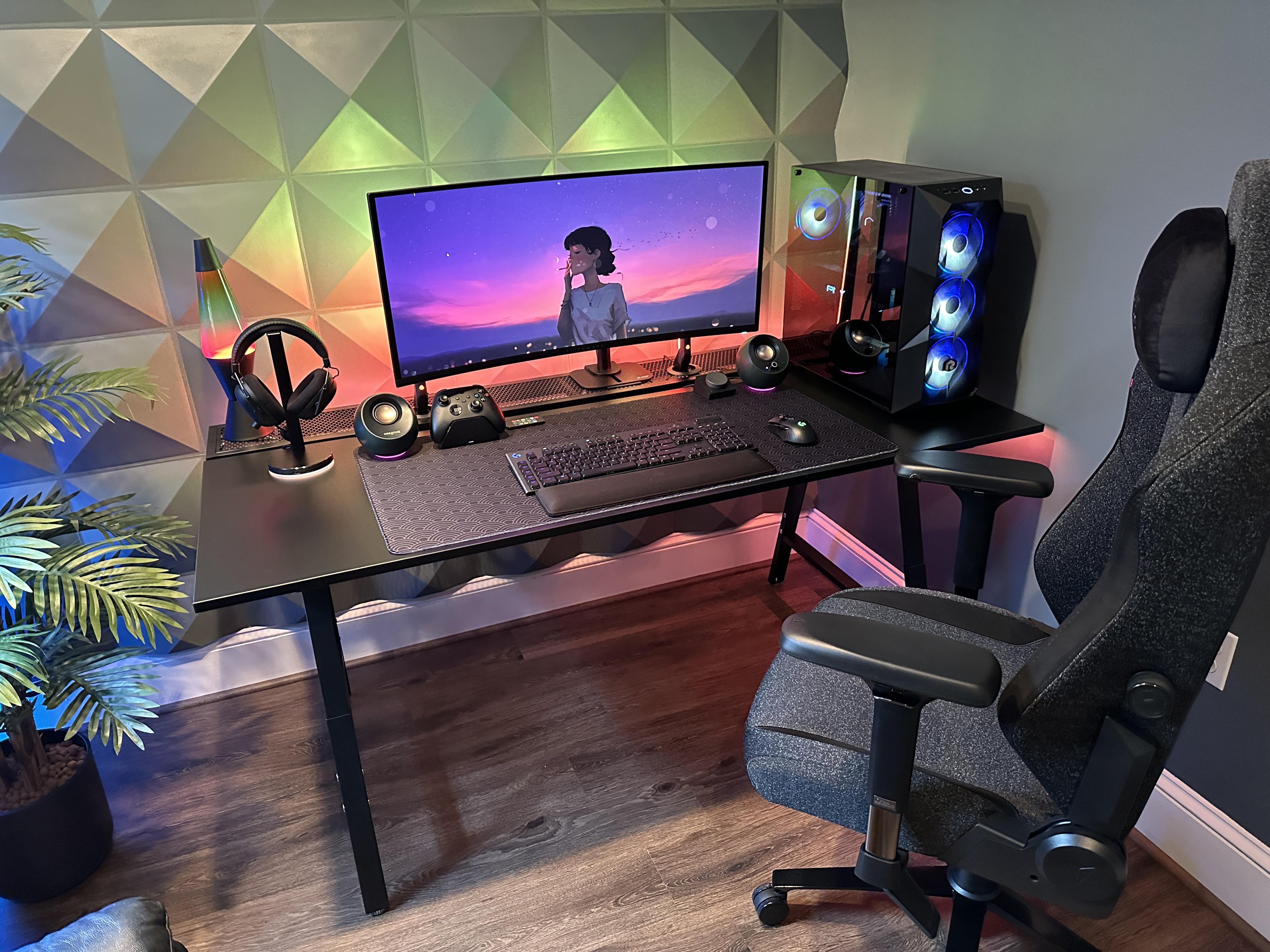 creative gaming table setup