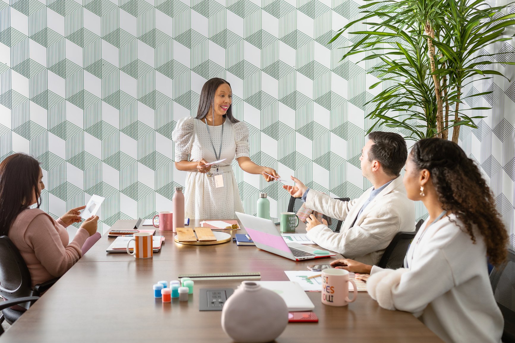 business team meeting in modern office