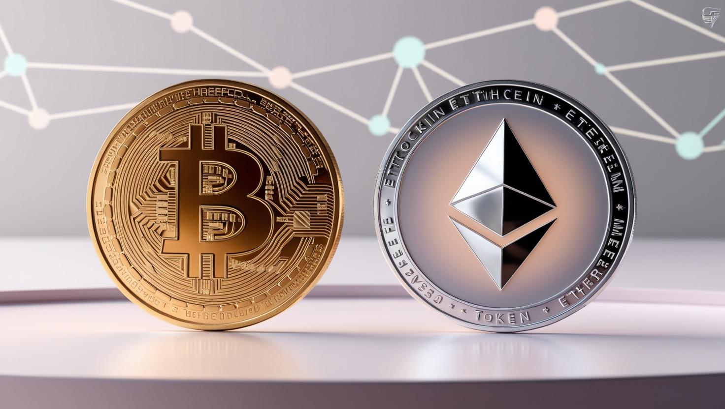 crypto coins and blockchain network